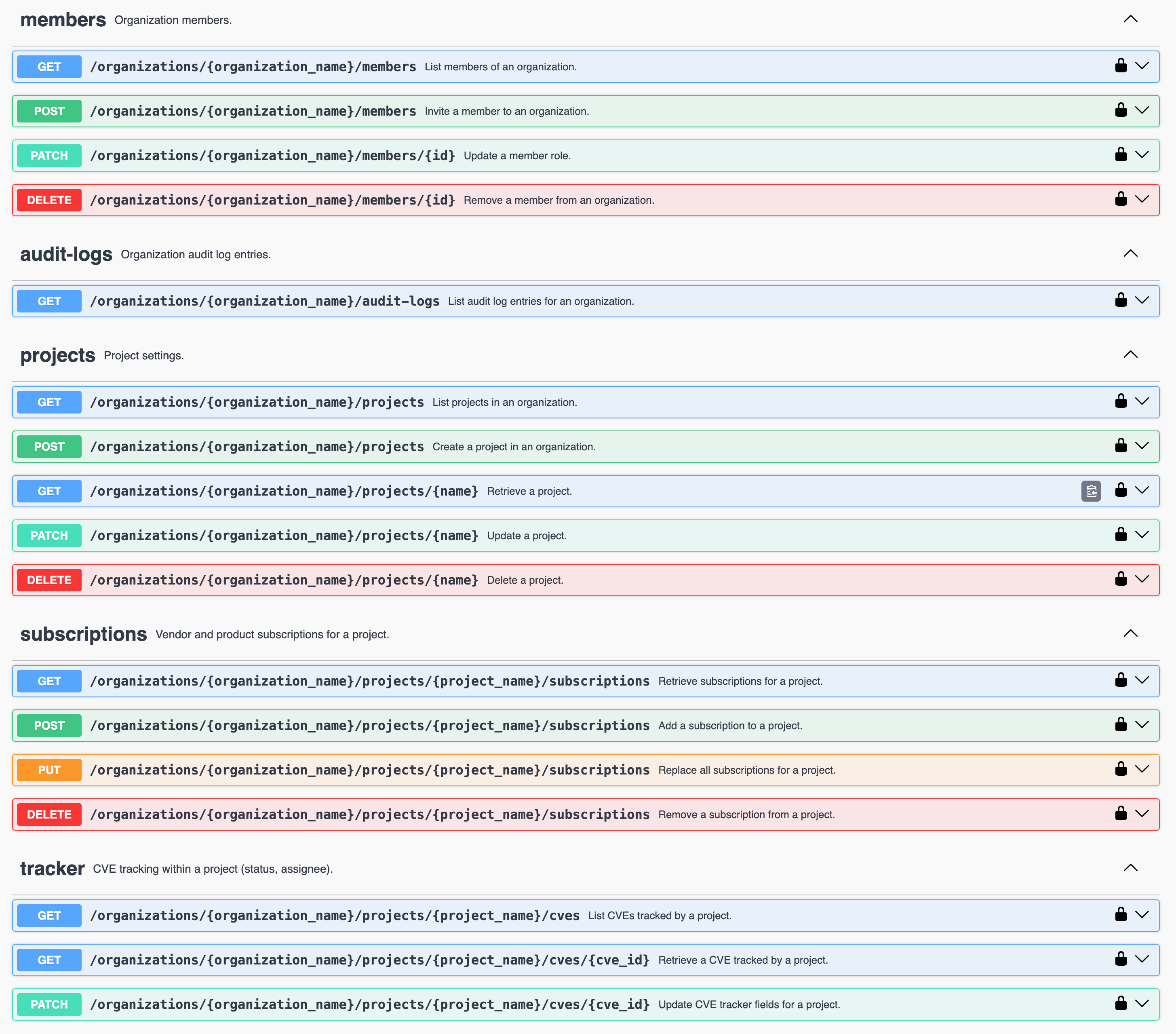 OpenCVE API v2